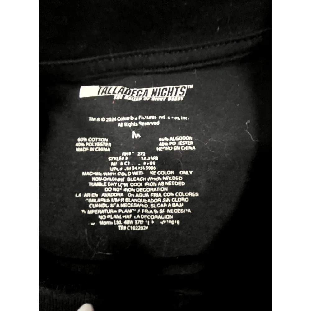 Talladega Nights T Shirt Men M Black 26 NASCAR Ricky Bobby Ballad Of Ricky Bobby